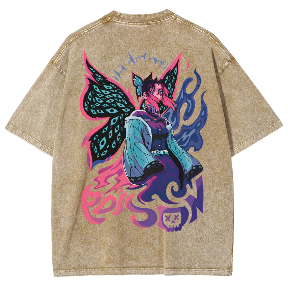 Demon Slayer Unisex Fit Washed T-Shirt 2510002551