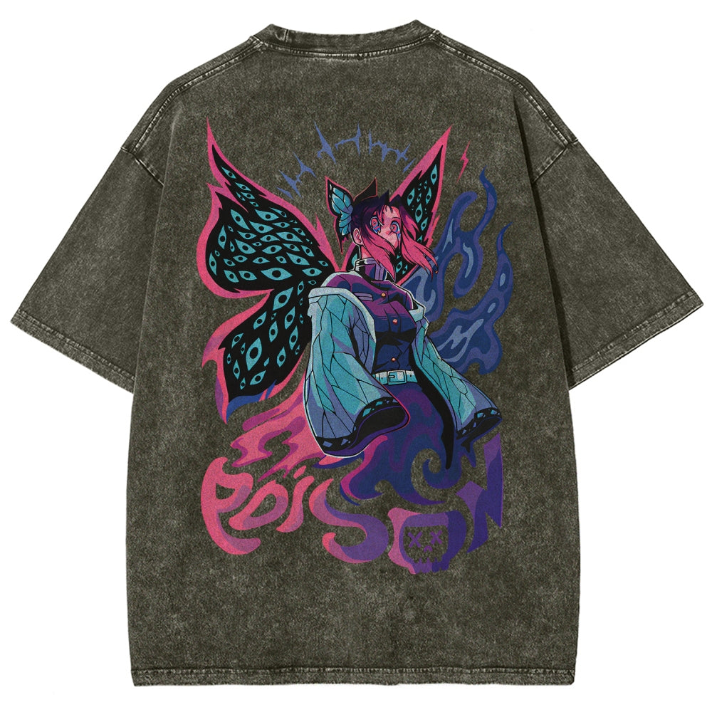 Demon Slayer Unisex Fit Washed T-Shirt 2510002551