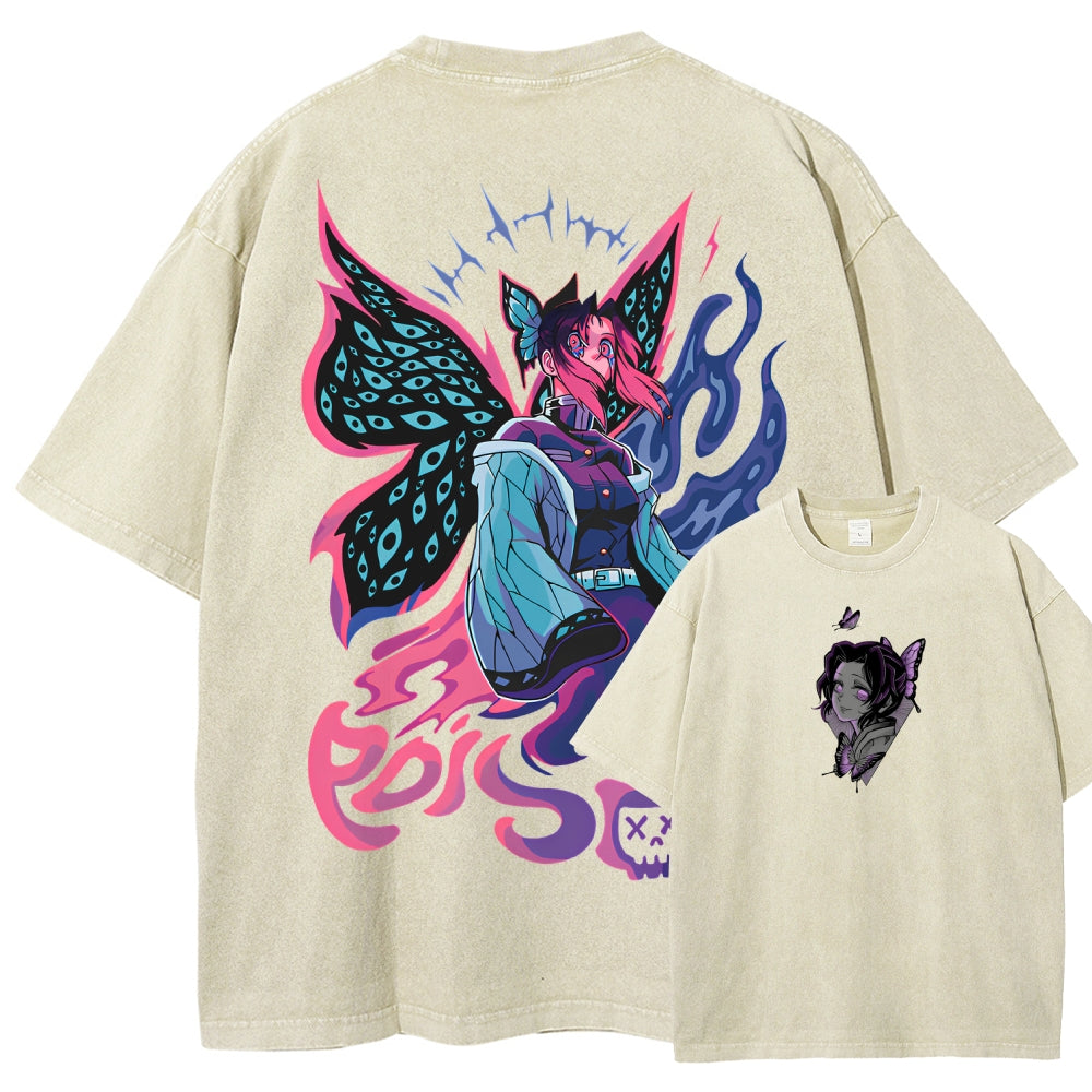 Demon Slayer Unisex Fit Washed T-Shirt 2510002551