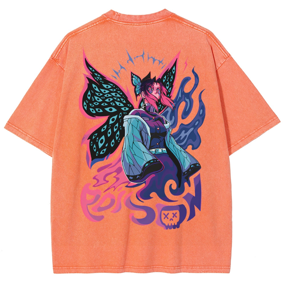 Demon Slayer Unisex Fit Washed T-Shirt 2510002551