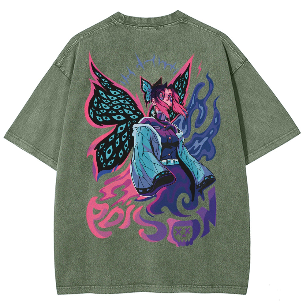 Demon Slayer Unisex Fit Washed T-Shirt 2510002551