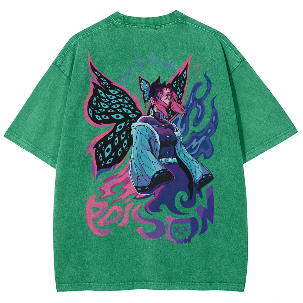 Demon Slayer Unisex Fit Washed T-Shirt 2510002551