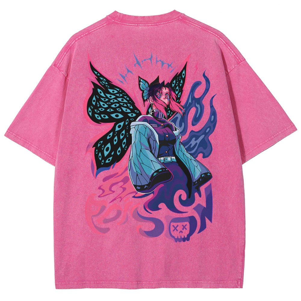 Demon Slayer Unisex Fit Washed T-Shirt 2510002551