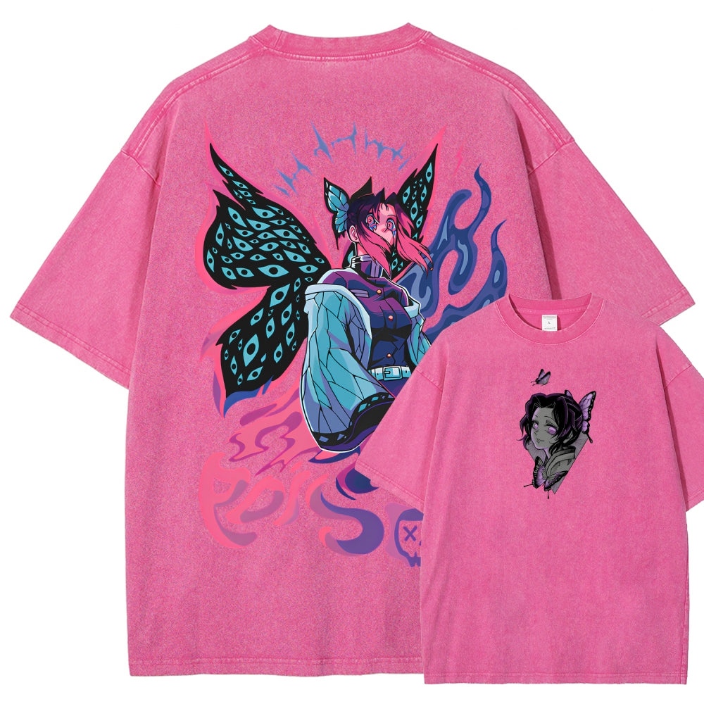 Demon Slayer Unisex Fit Washed T-Shirt 2510002551