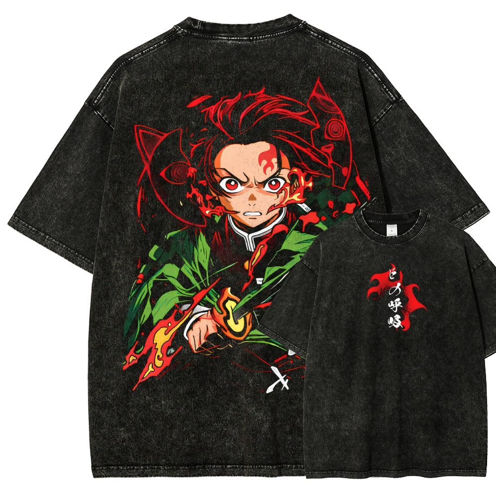 Demon Slayer Unisex Fit Washed T-Shirt 2510002585