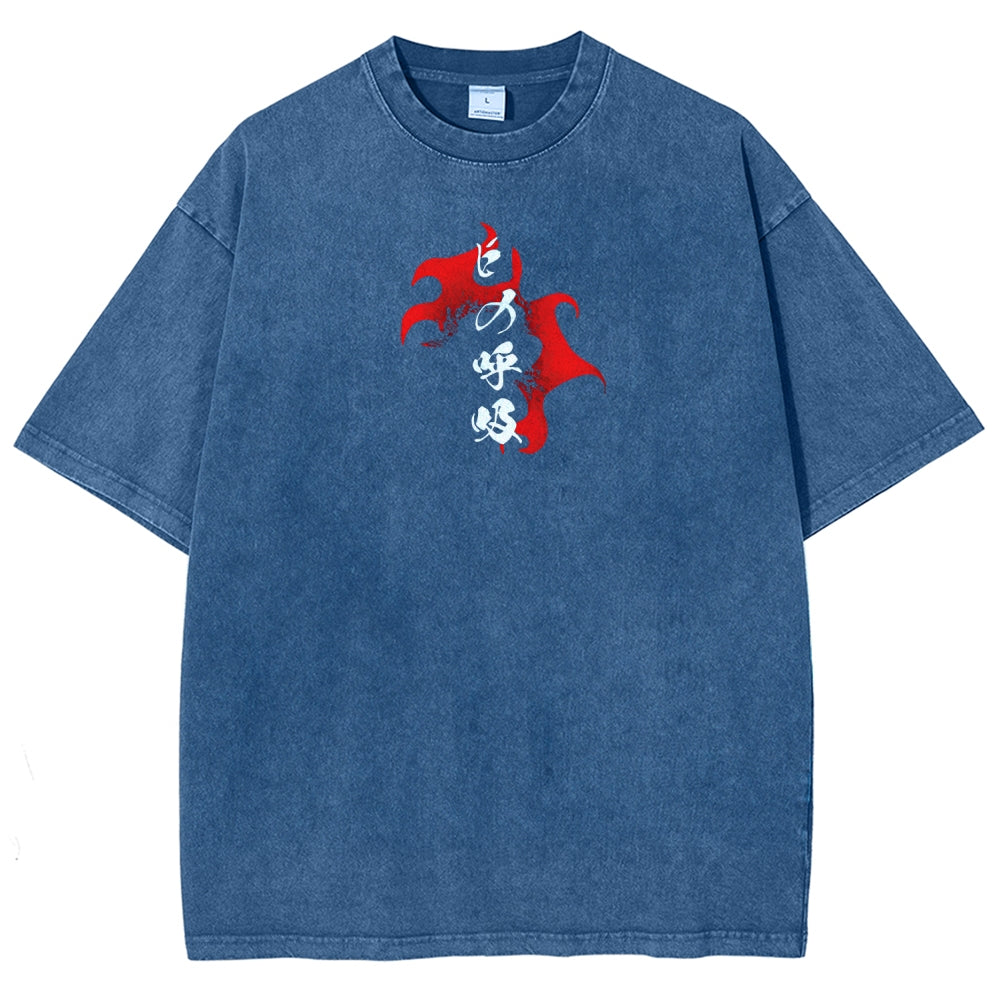 Demon Slayer Unisex Fit Washed T-Shirt 2510002585