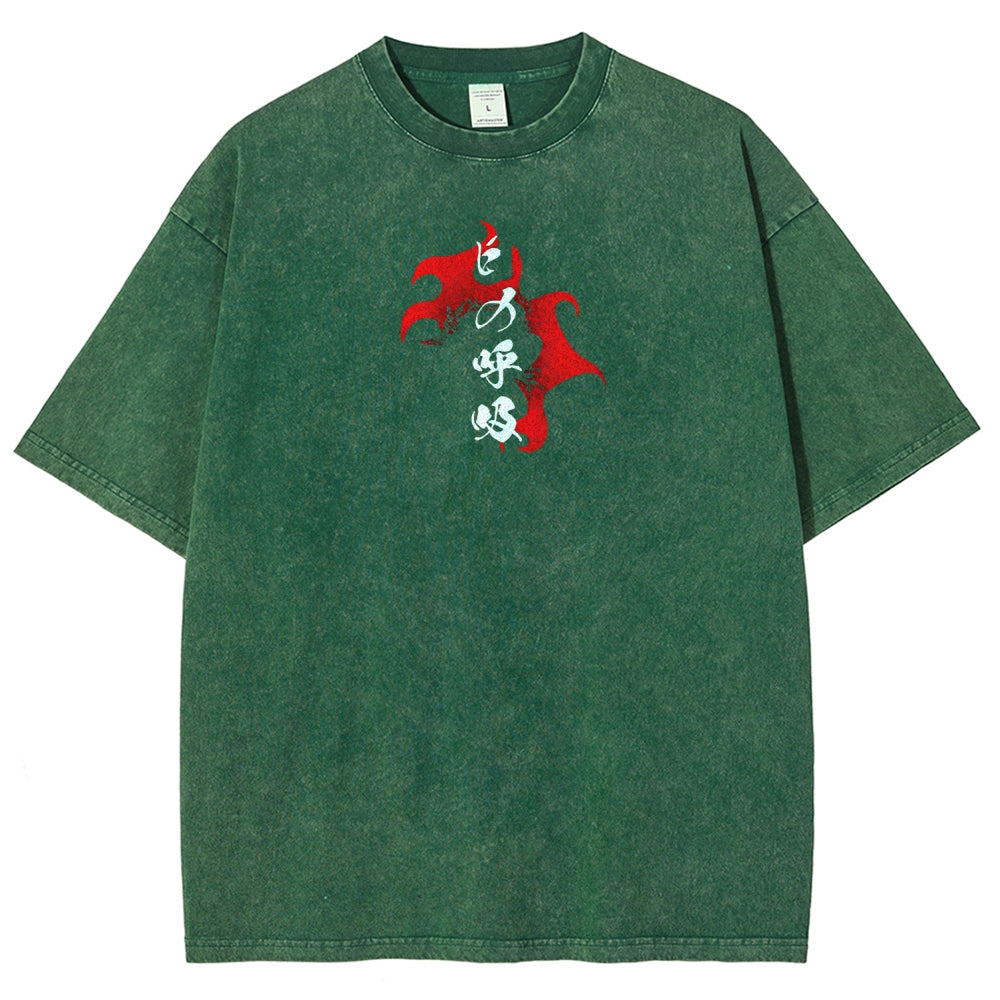 Demon Slayer Unisex Fit Washed T-Shirt 2510002585