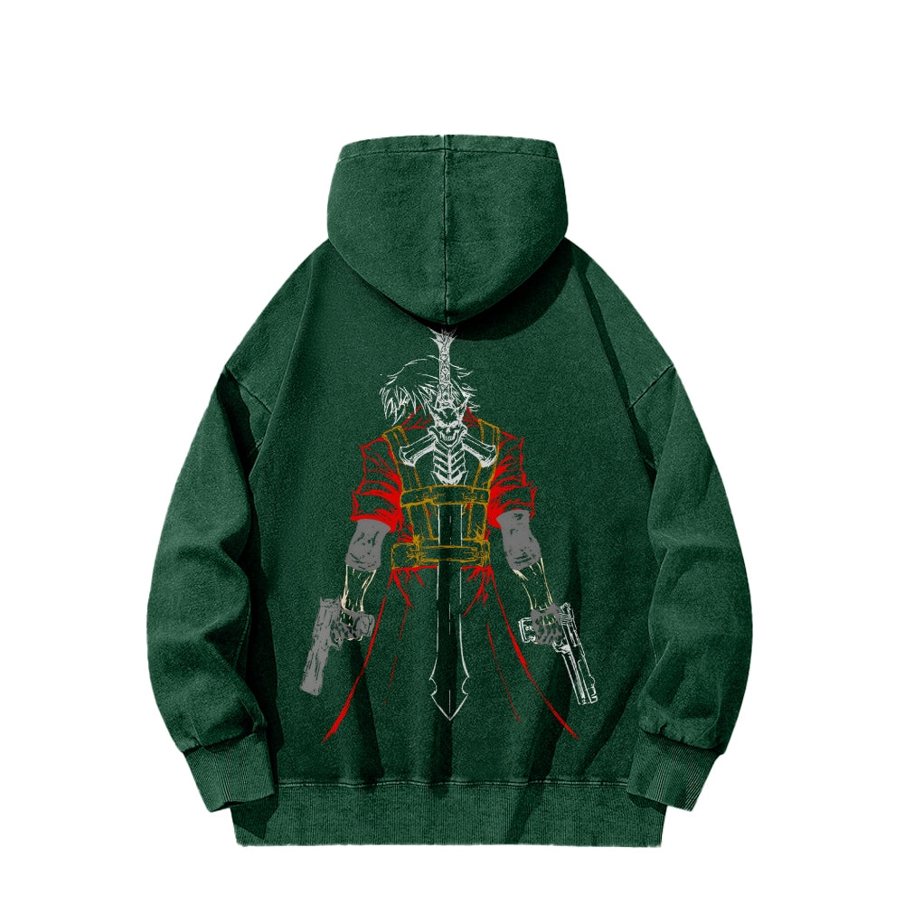 Devil May Cry Casual Washed Hoodie 2510004324