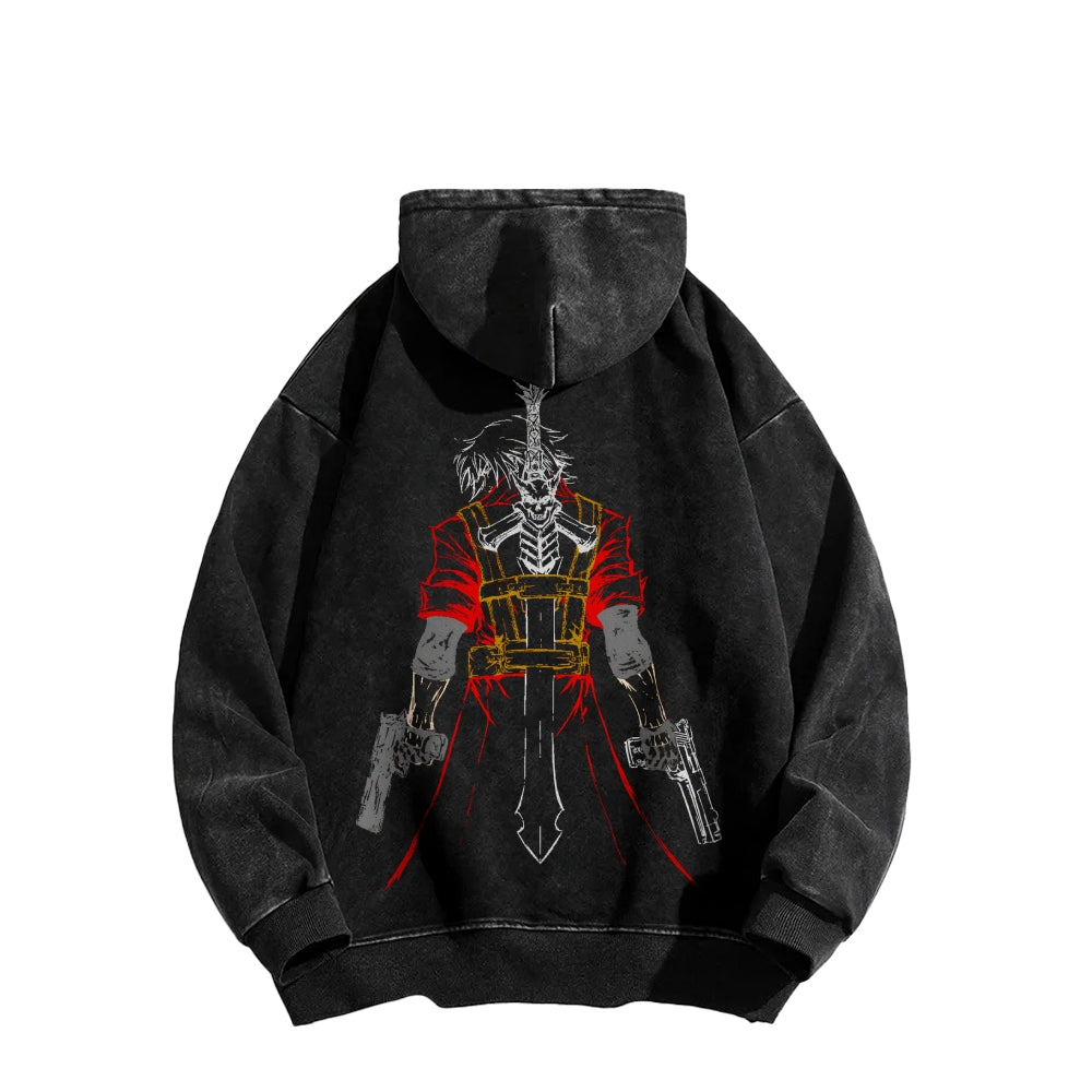 Devil May Cry Casual Washed Hoodie 2510004324