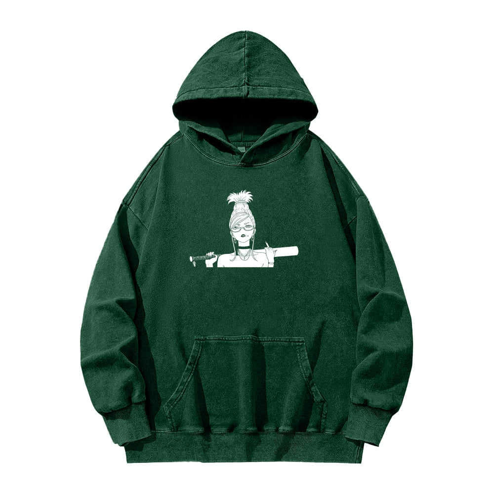 Dandadan Casual Washed Hoodie 2510004415
