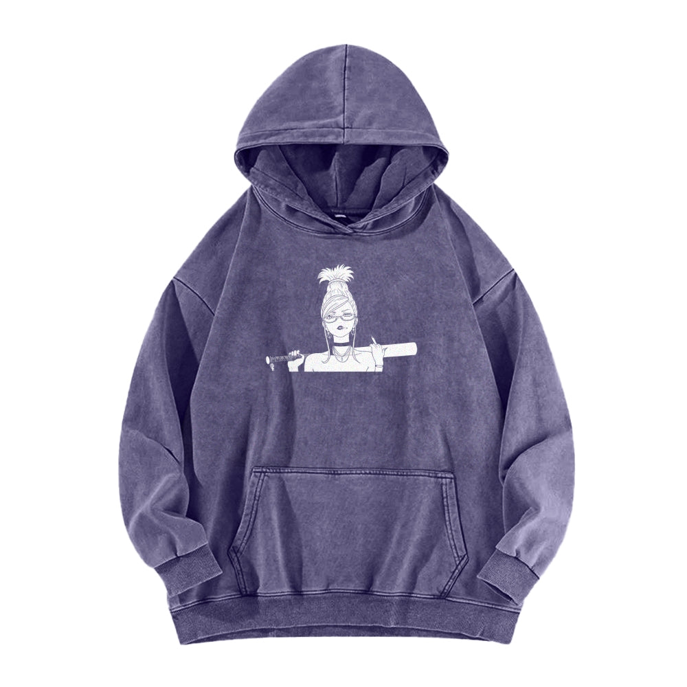 Dandadan Casual Washed Hoodie 2510004415