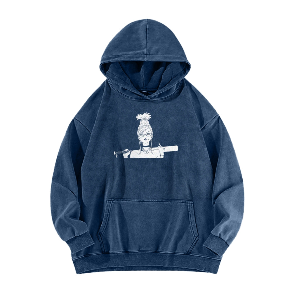 Dandadan Casual Washed Hoodie 2510004415