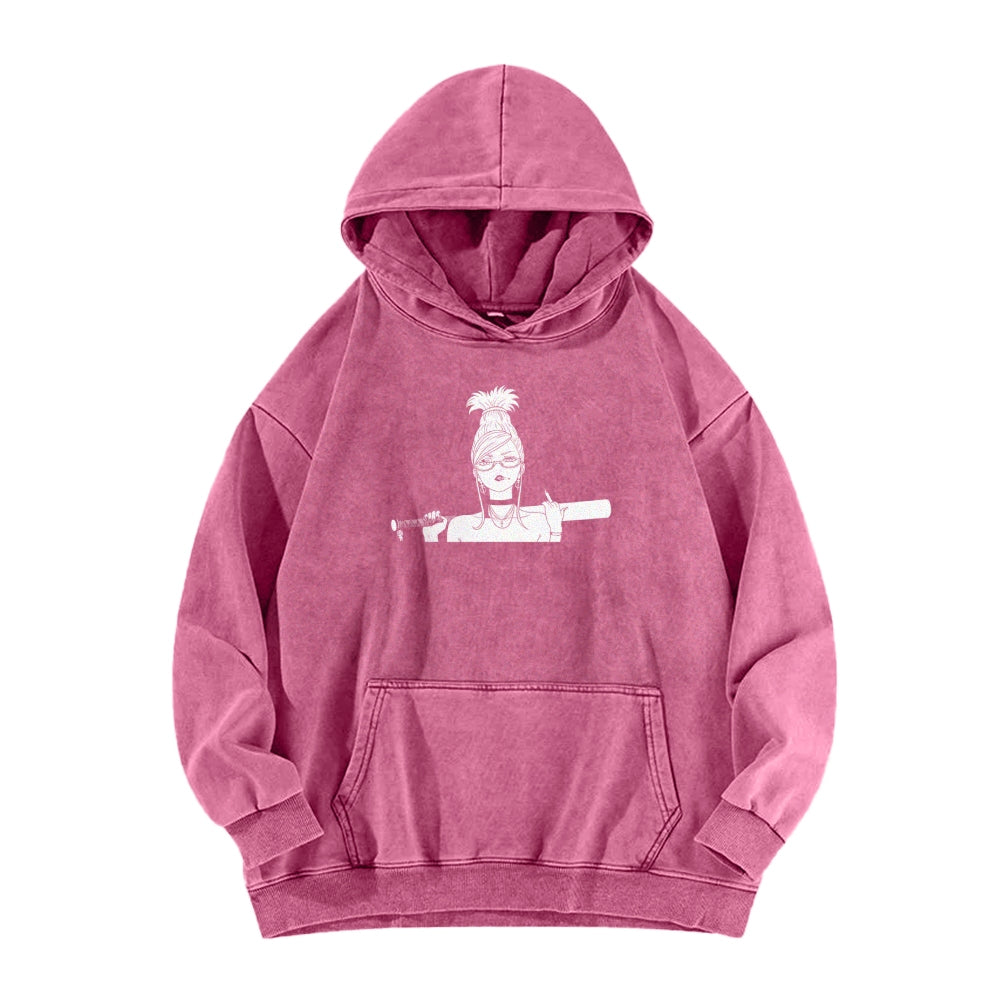 Dandadan Casual Washed Hoodie 2510004415