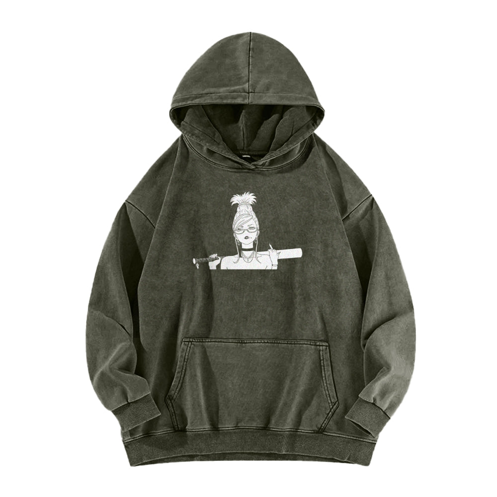 Dandadan Casual Washed Hoodie 2510004415