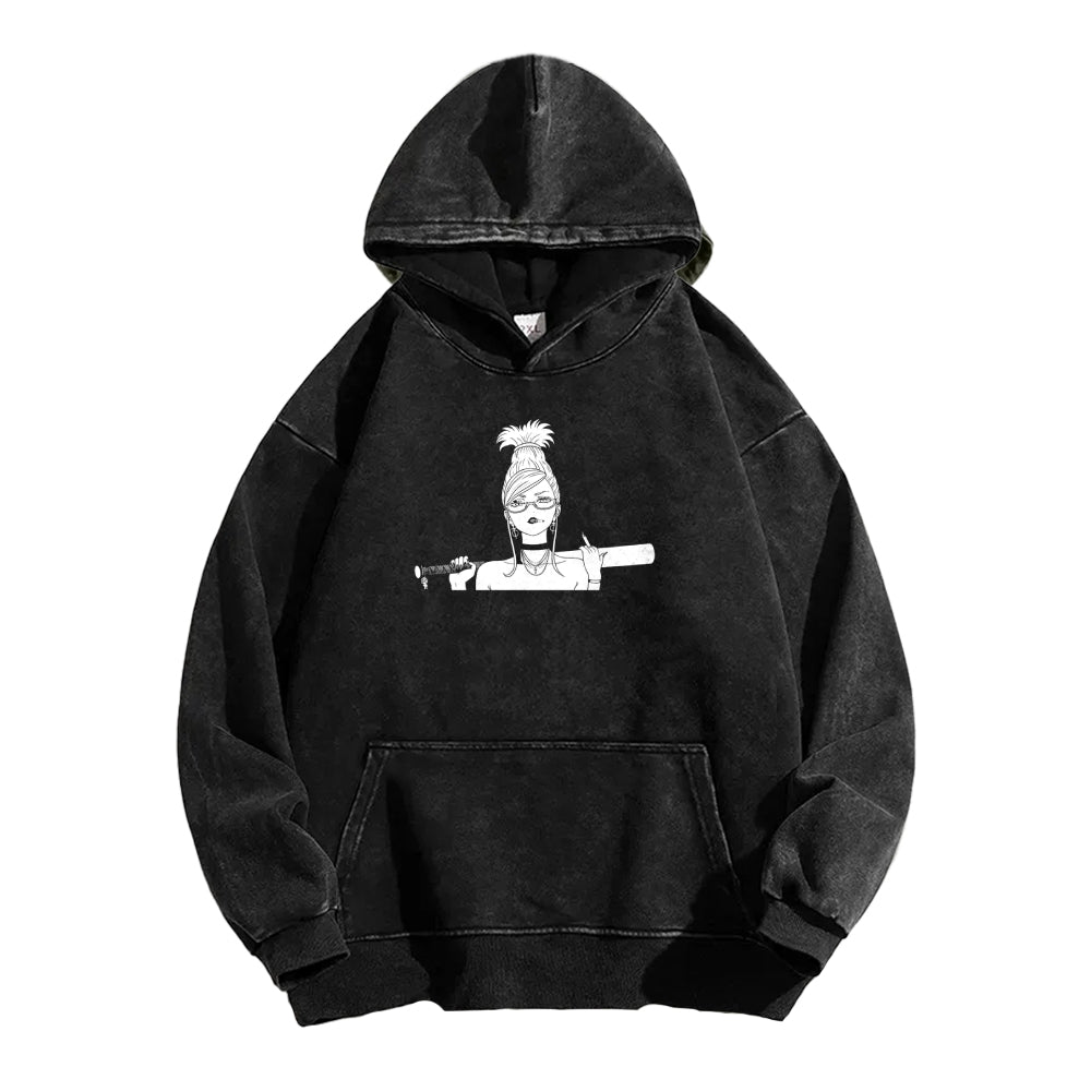 Dandadan Casual Washed Hoodie 2510004415