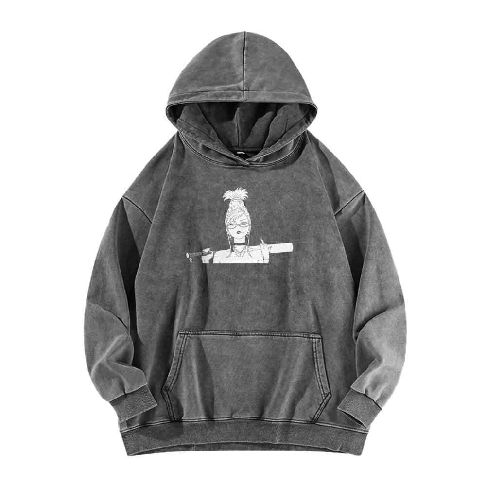 Dandadan Casual Washed Hoodie 2510004415