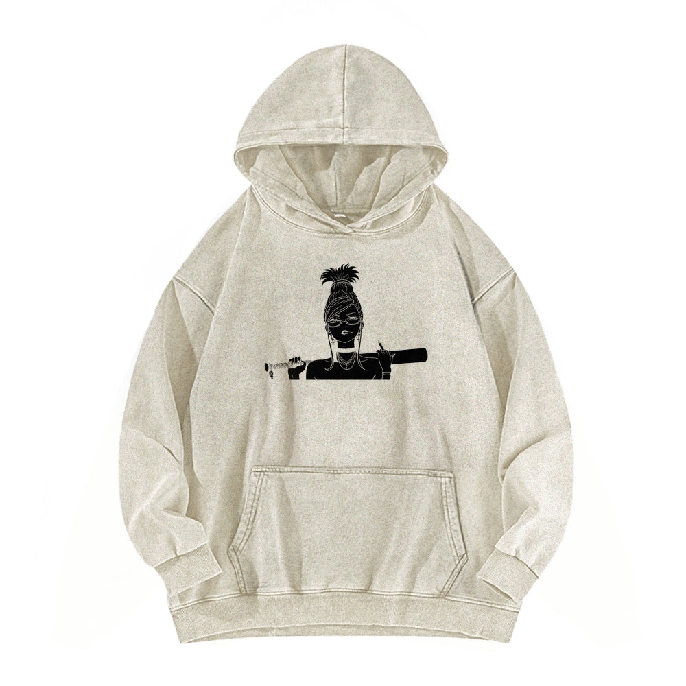 Dandadan Casual Washed Hoodie 2510004415