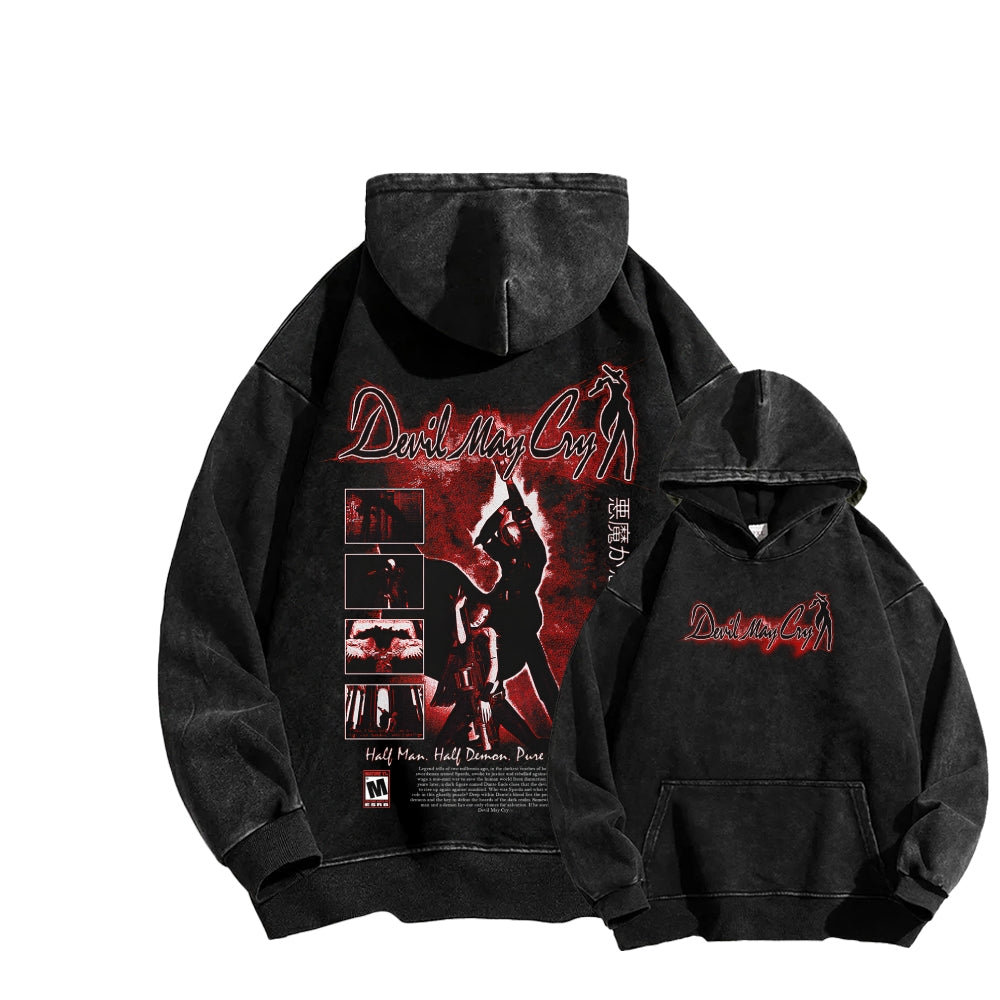 Devil May Cry Unisex washed sweatshirts 2510016896