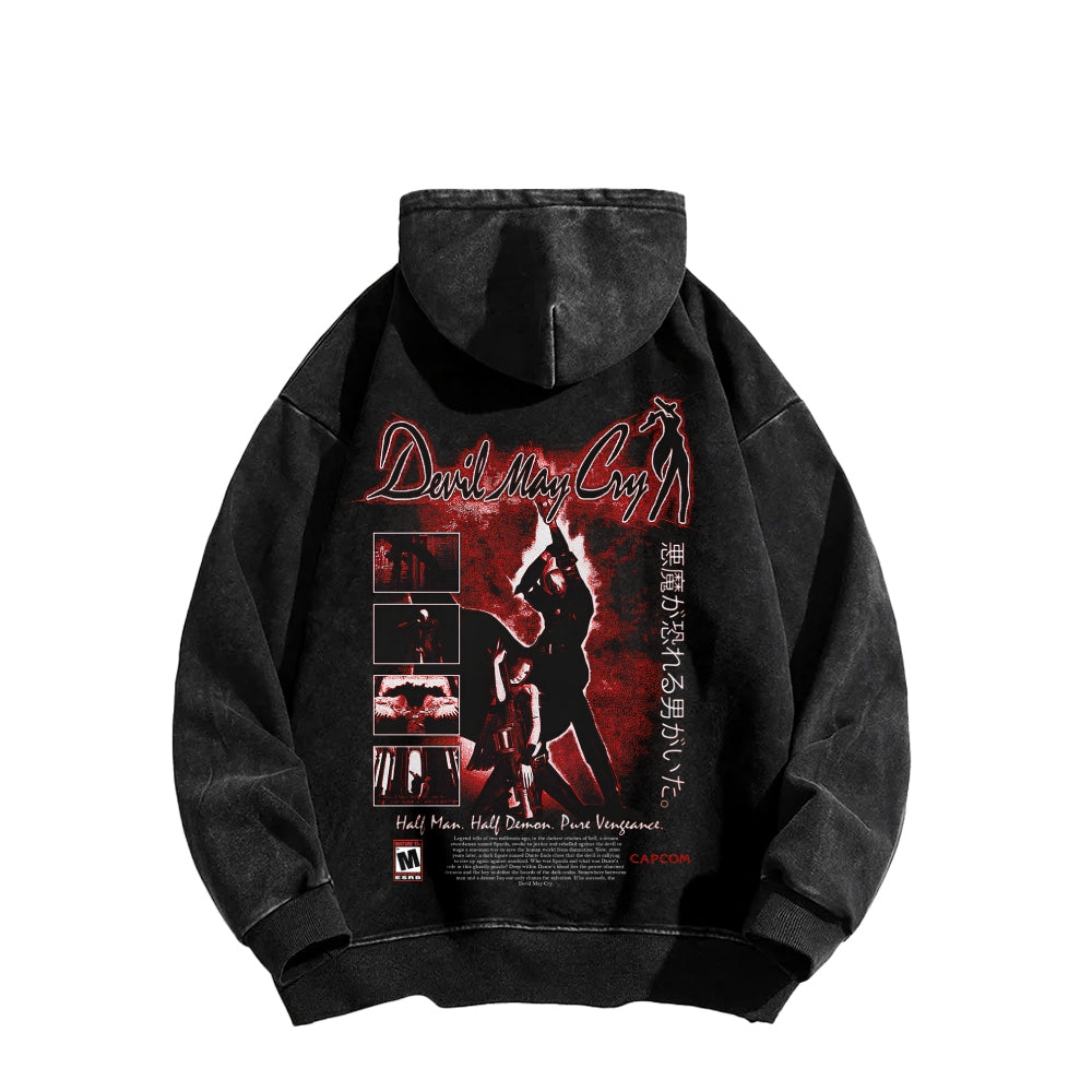 Devil May Cry Unisex washed sweatshirts 2510016896