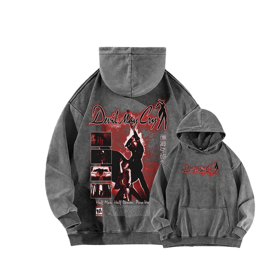 Devil May Cry Unisex washed sweatshirts 2510016896