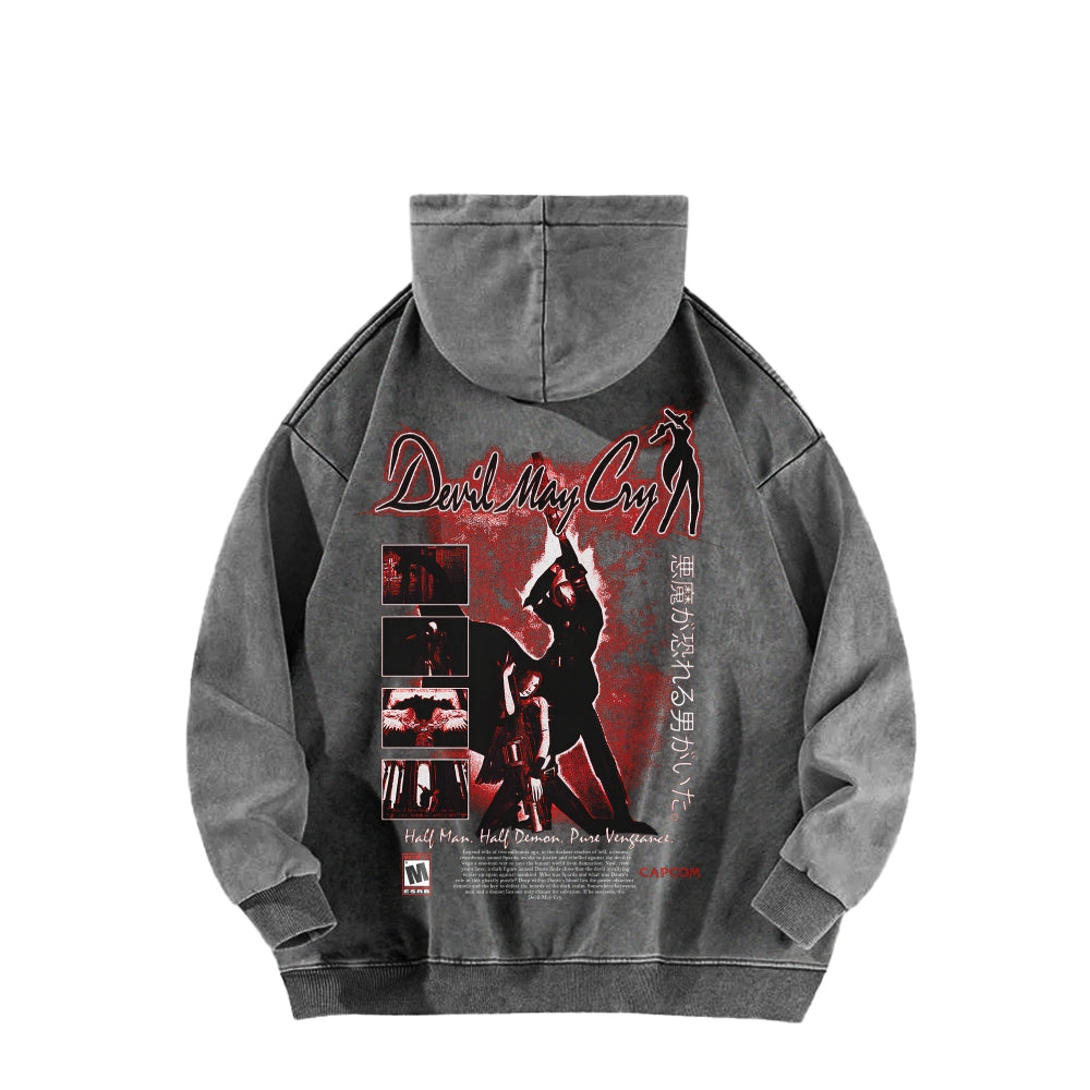 Devil May Cry Unisex washed sweatshirts 2510016896