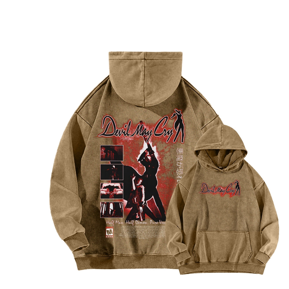 Devil May Cry Unisex washed sweatshirts 2510016896