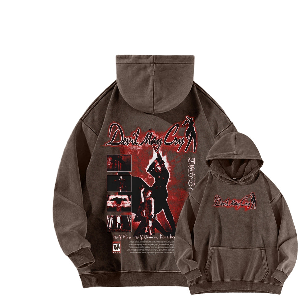 Devil May Cry Unisex washed sweatshirts 2510016896