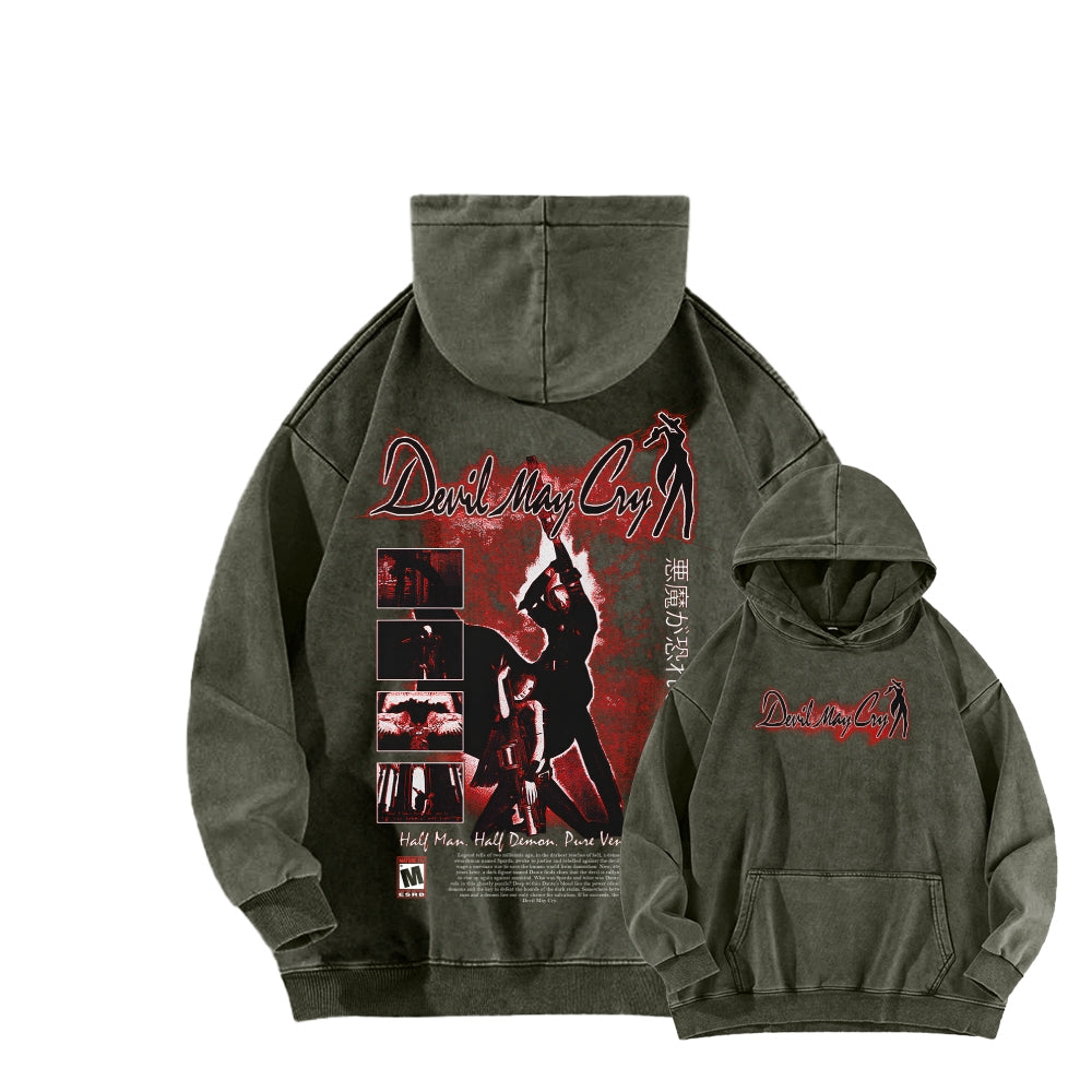 Devil May Cry Unisex washed sweatshirts 2510016896