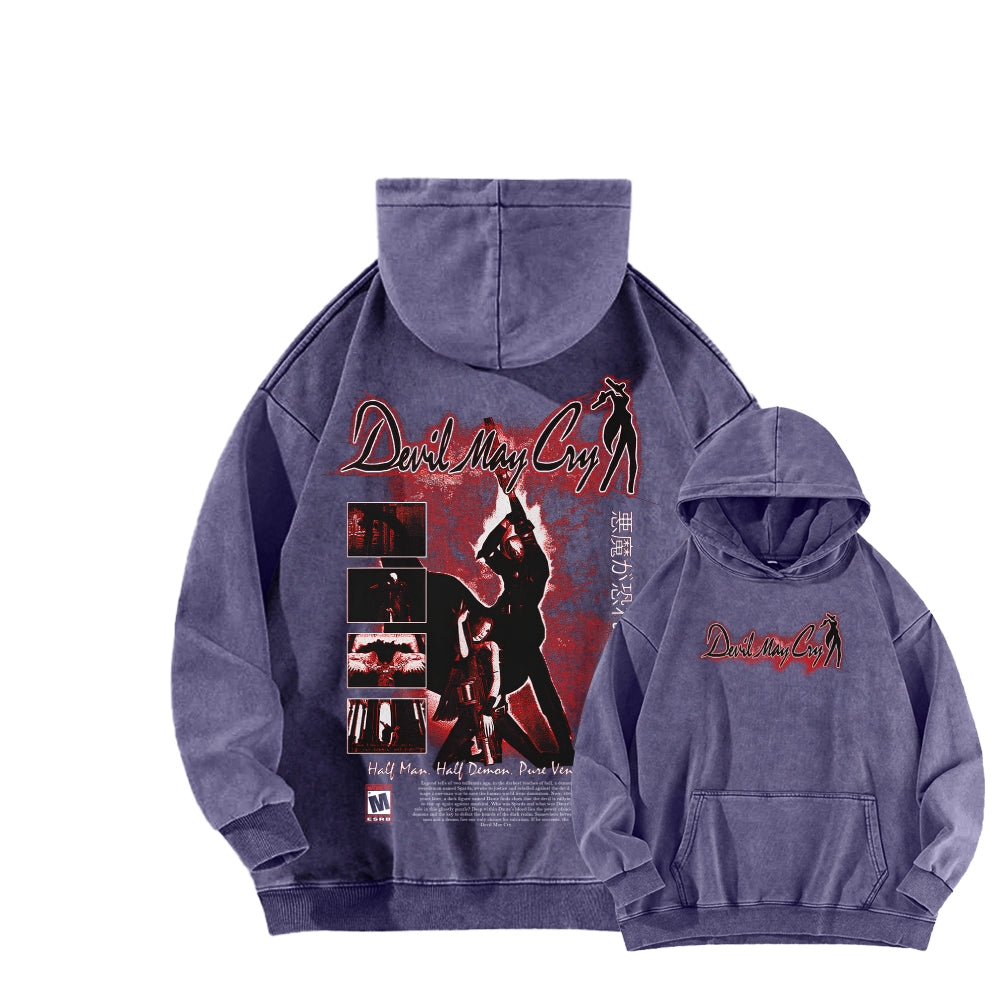 Devil May Cry Unisex washed sweatshirts 2510016896