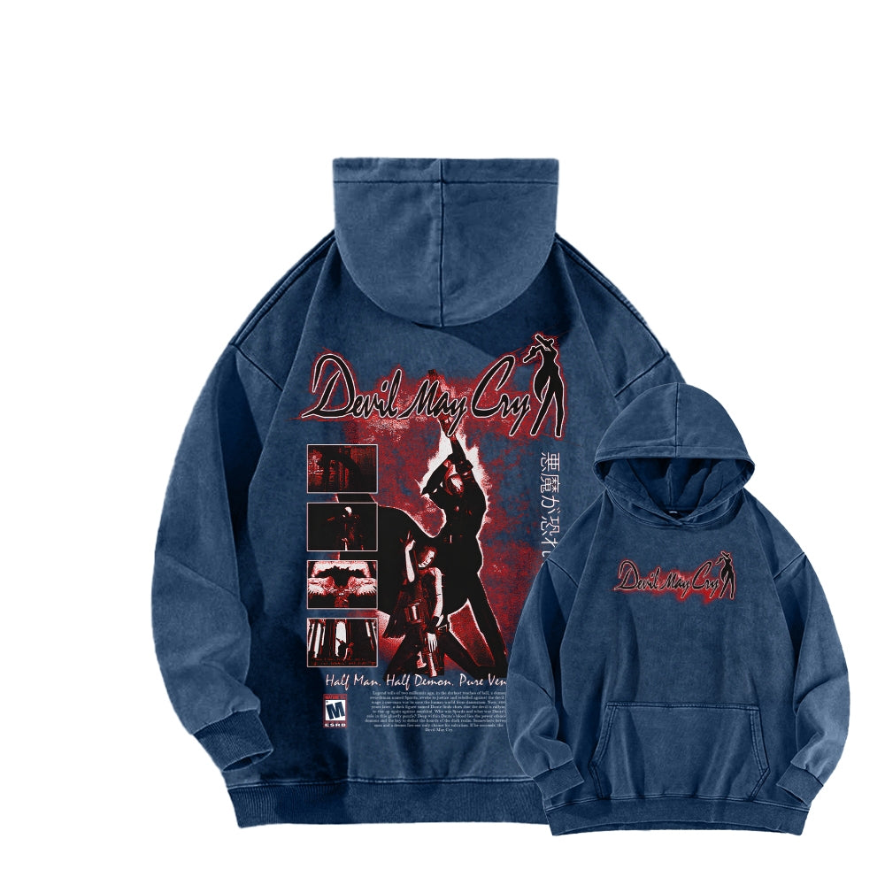 Devil May Cry Unisex washed sweatshirts 2510016896