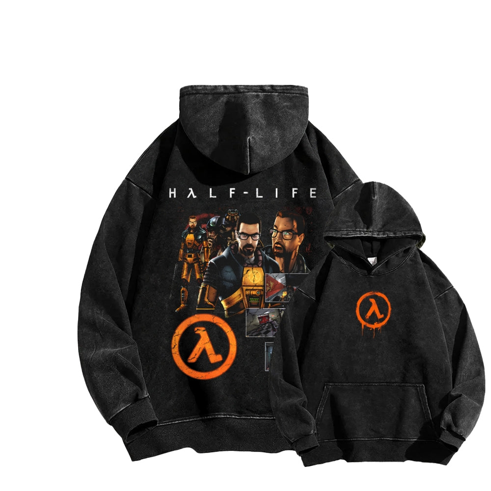 Half Life Unisex washed sweatshirts 2510017196