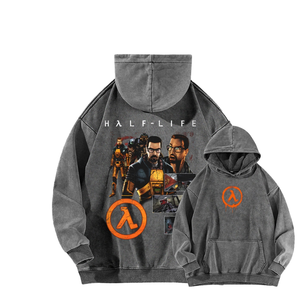 Half Life Unisex washed sweatshirts 2510017196