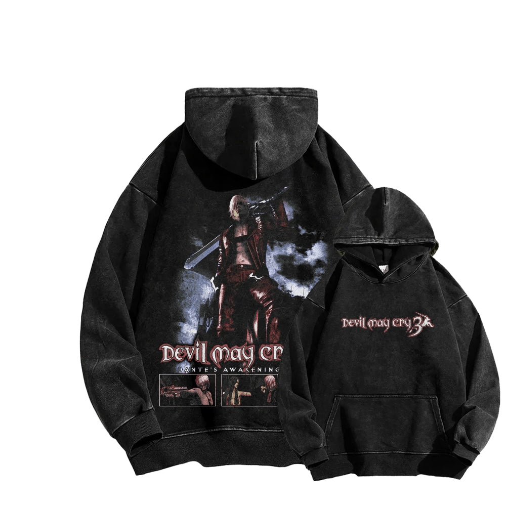 Devil May Cry Unisex washed sweatshirts 2510017215