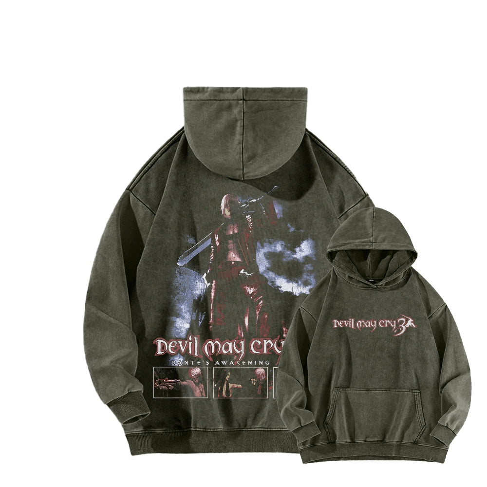 Devil May Cry Unisex washed sweatshirts 2510017215
