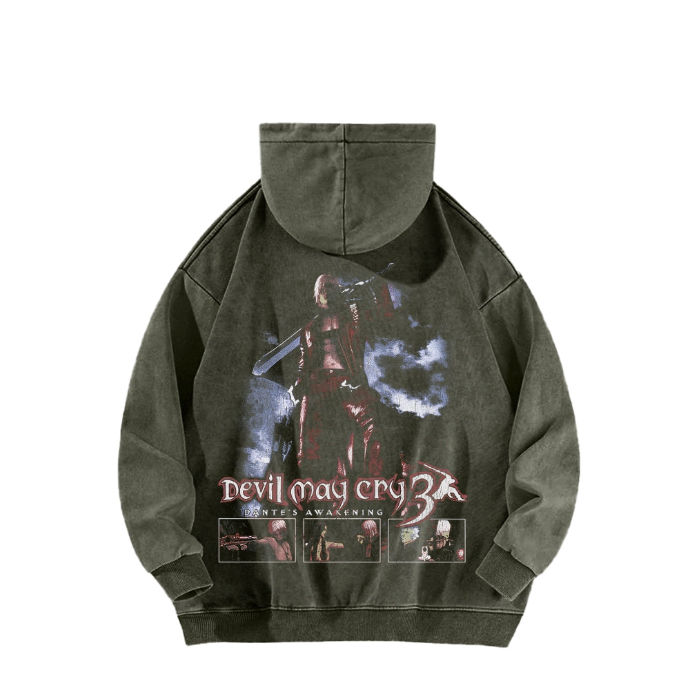 Devil May Cry Unisex washed sweatshirts 2510017215