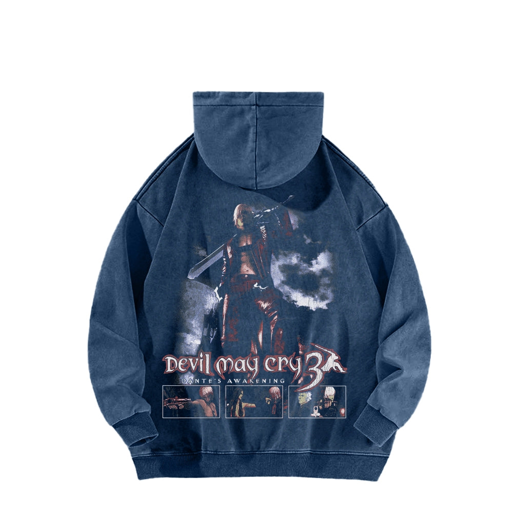 Devil May Cry Unisex washed sweatshirts 2510017215