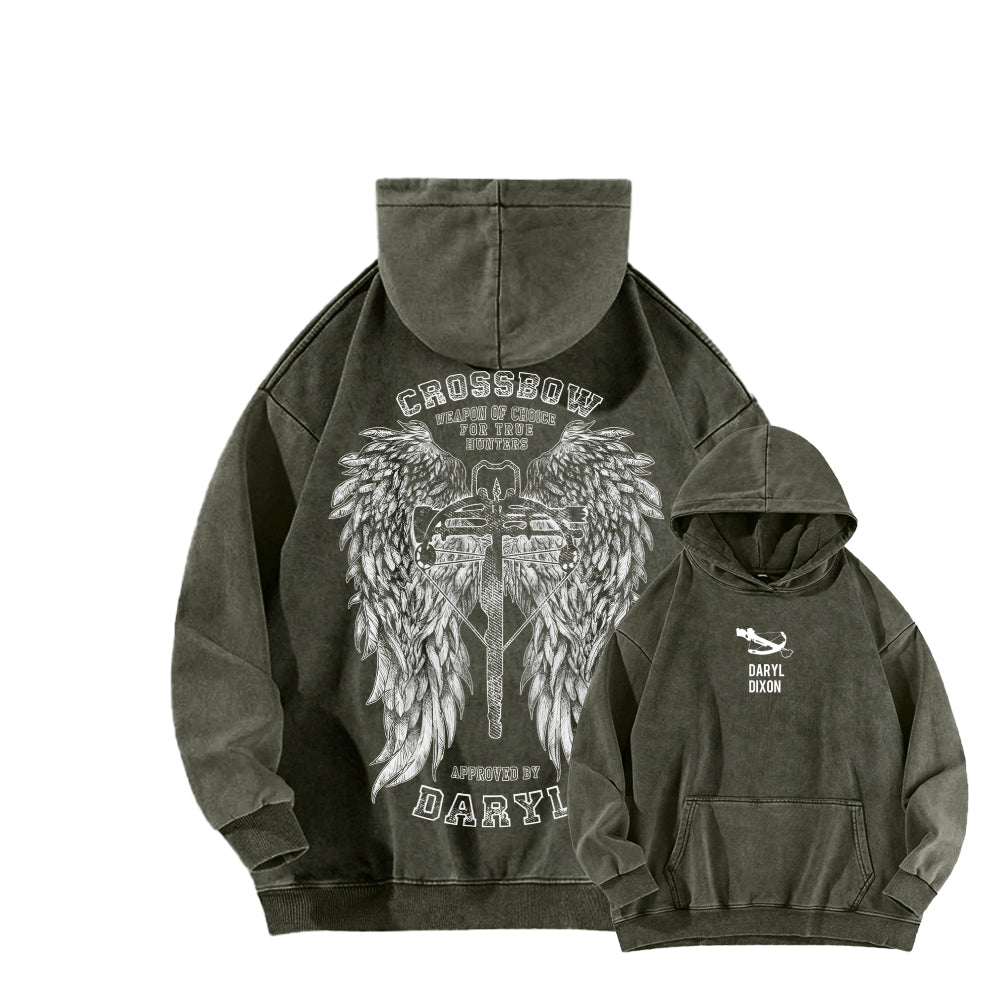 The Walking Dead Daryl Unisex washed sweatshirts 2510020841