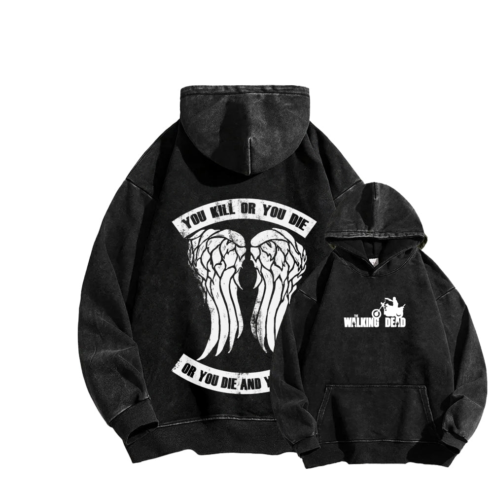 The Walking Dead Daryl Unisex washed sweatshirts 2510020866