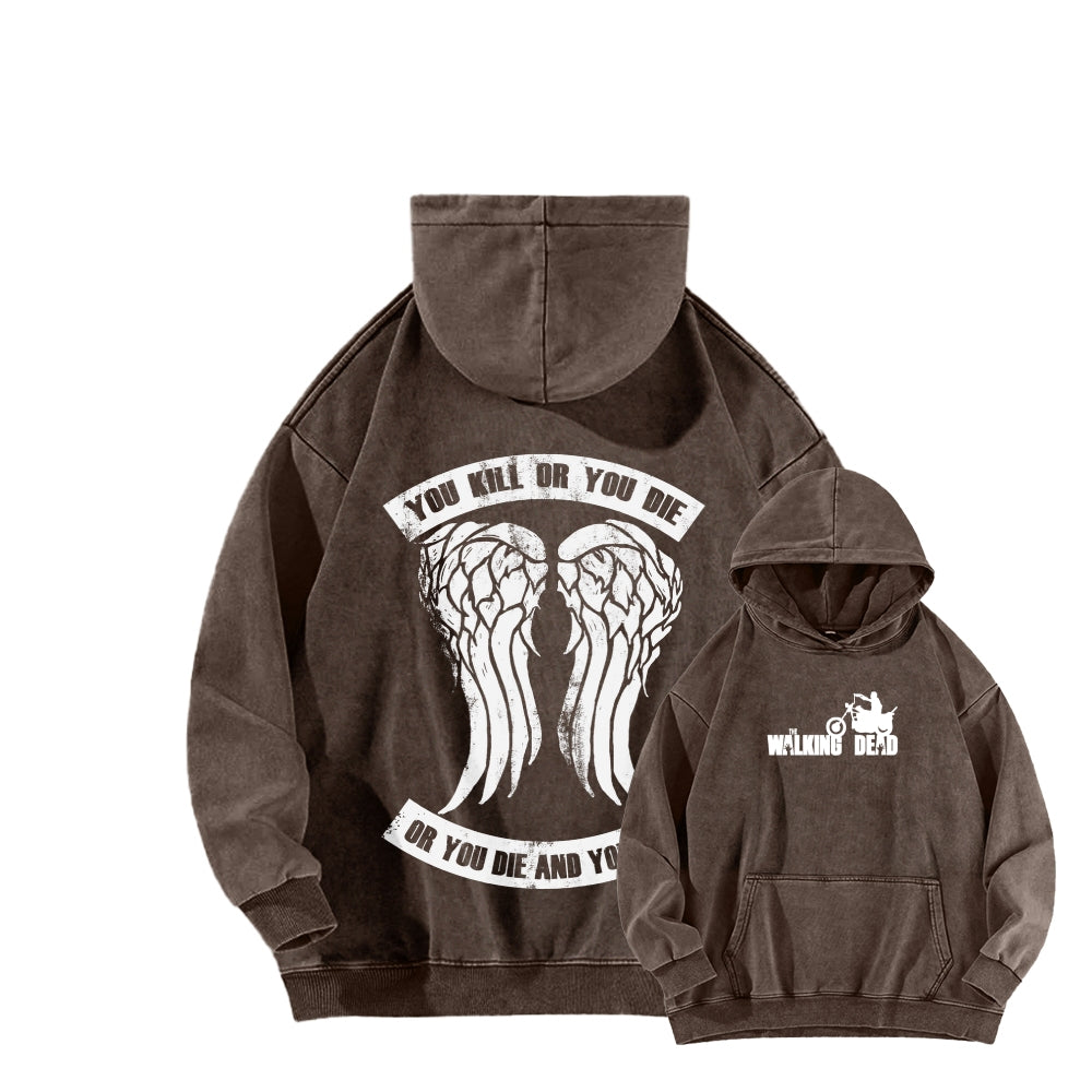 The Walking Dead Daryl Unisex washed sweatshirts 2510020866