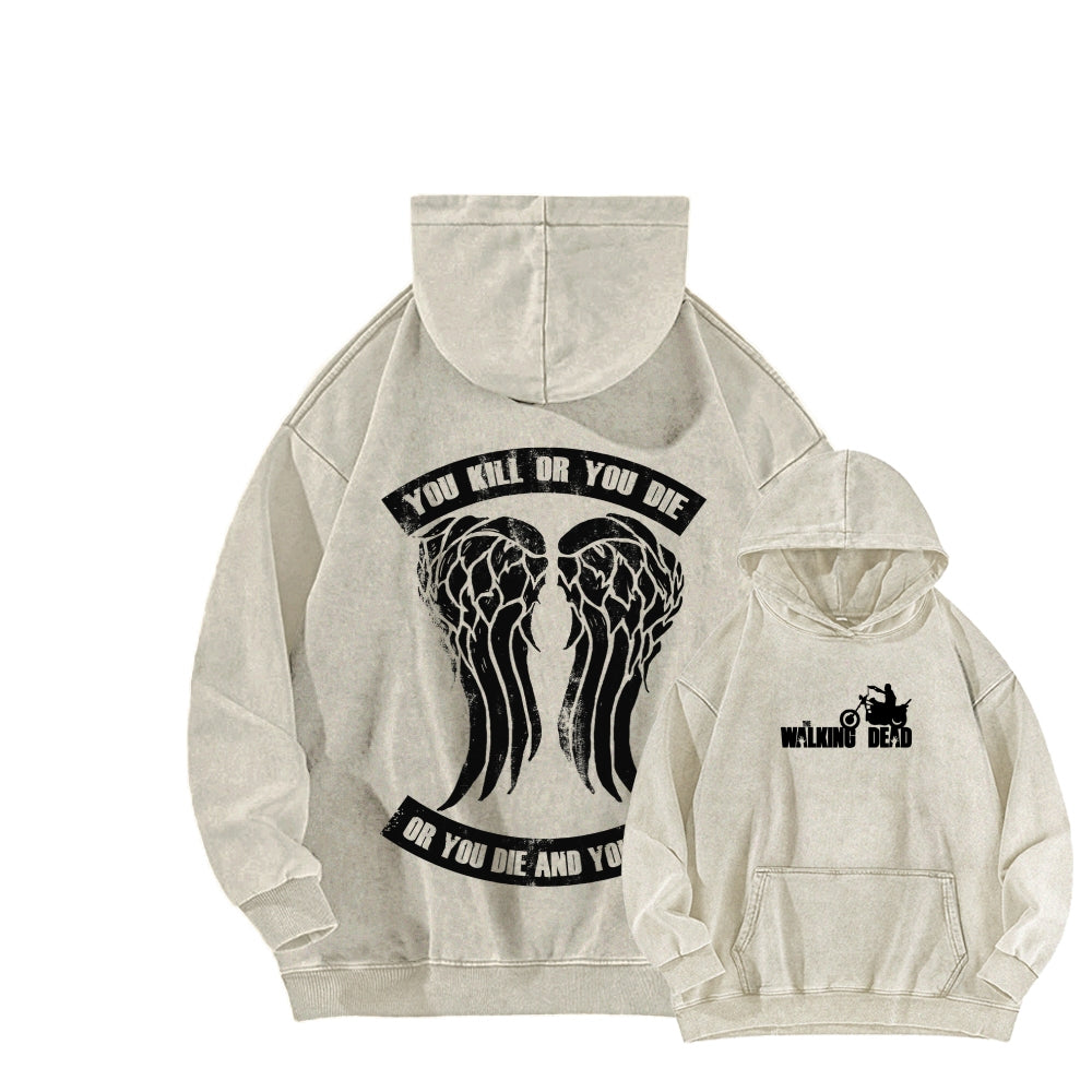 The Walking Dead Daryl Unisex washed sweatshirts 2510020866