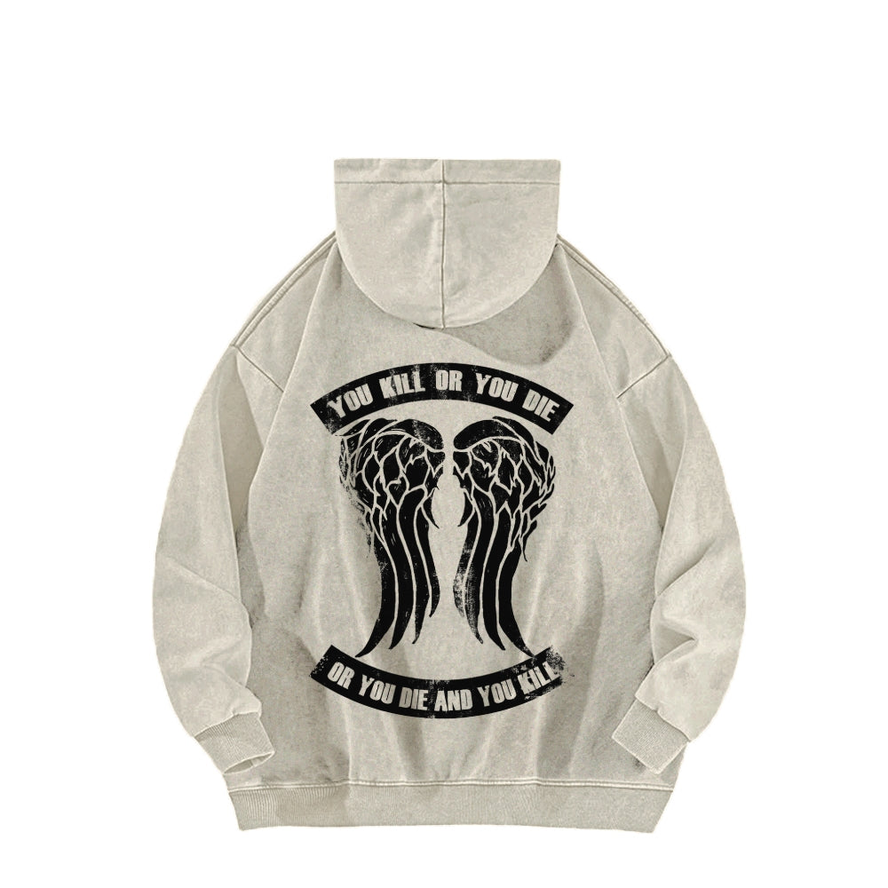 The Walking Dead Daryl Unisex washed sweatshirts 2510020866