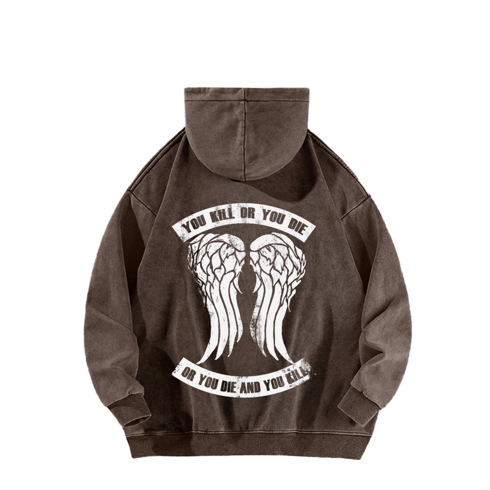 The Walking Dead Daryl Unisex washed sweatshirts 2510020866