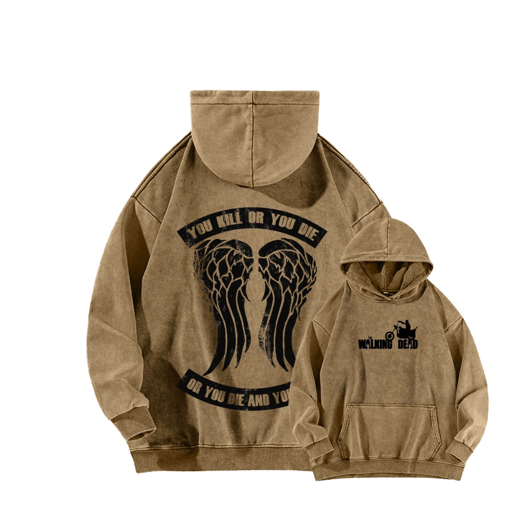 The Walking Dead Daryl Unisex washed sweatshirts 2510020866