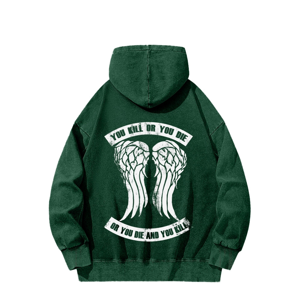 The Walking Dead Daryl Unisex washed sweatshirts 2510020866