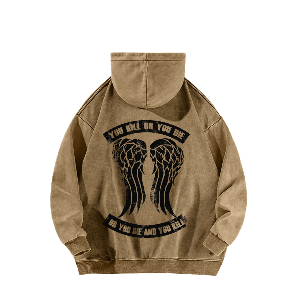 The Walking Dead Daryl Unisex washed sweatshirts 2510020866