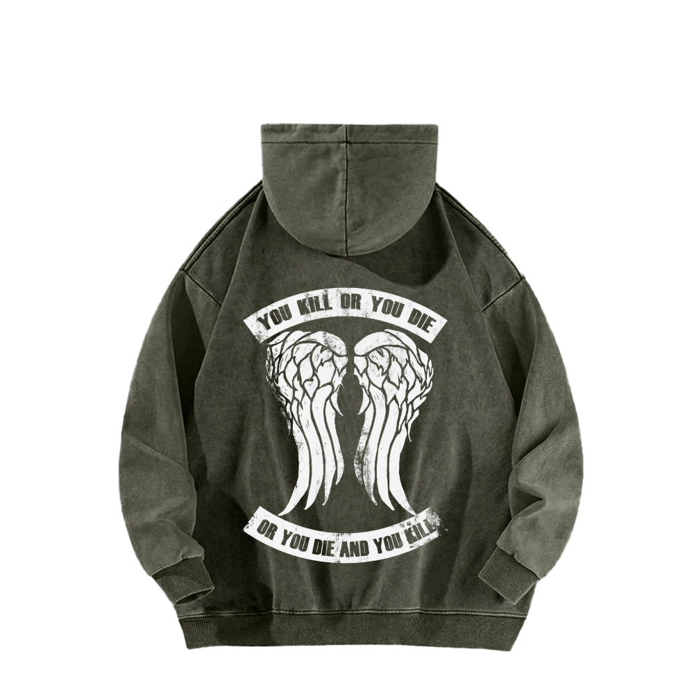 The Walking Dead Daryl Unisex washed sweatshirts 2510020866