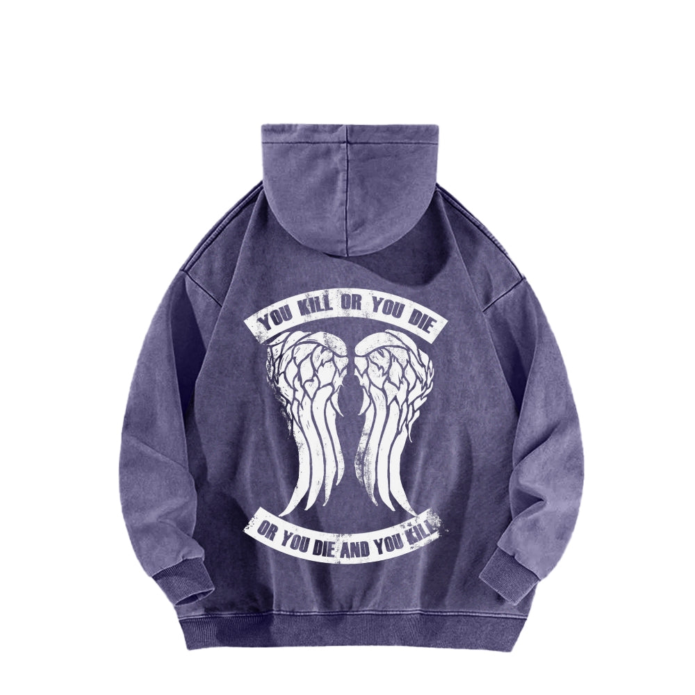 The Walking Dead Daryl Unisex washed sweatshirts 2510020866