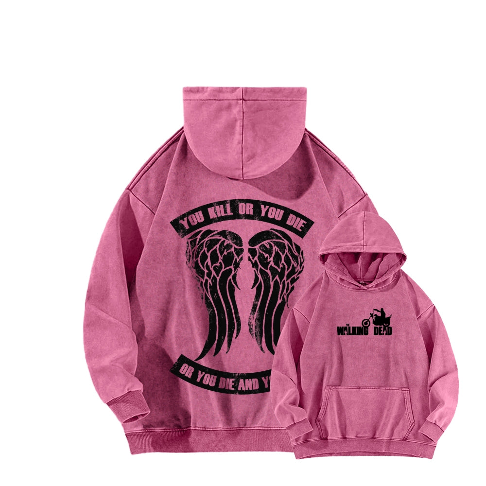 The Walking Dead Daryl Unisex washed sweatshirts 2510020866