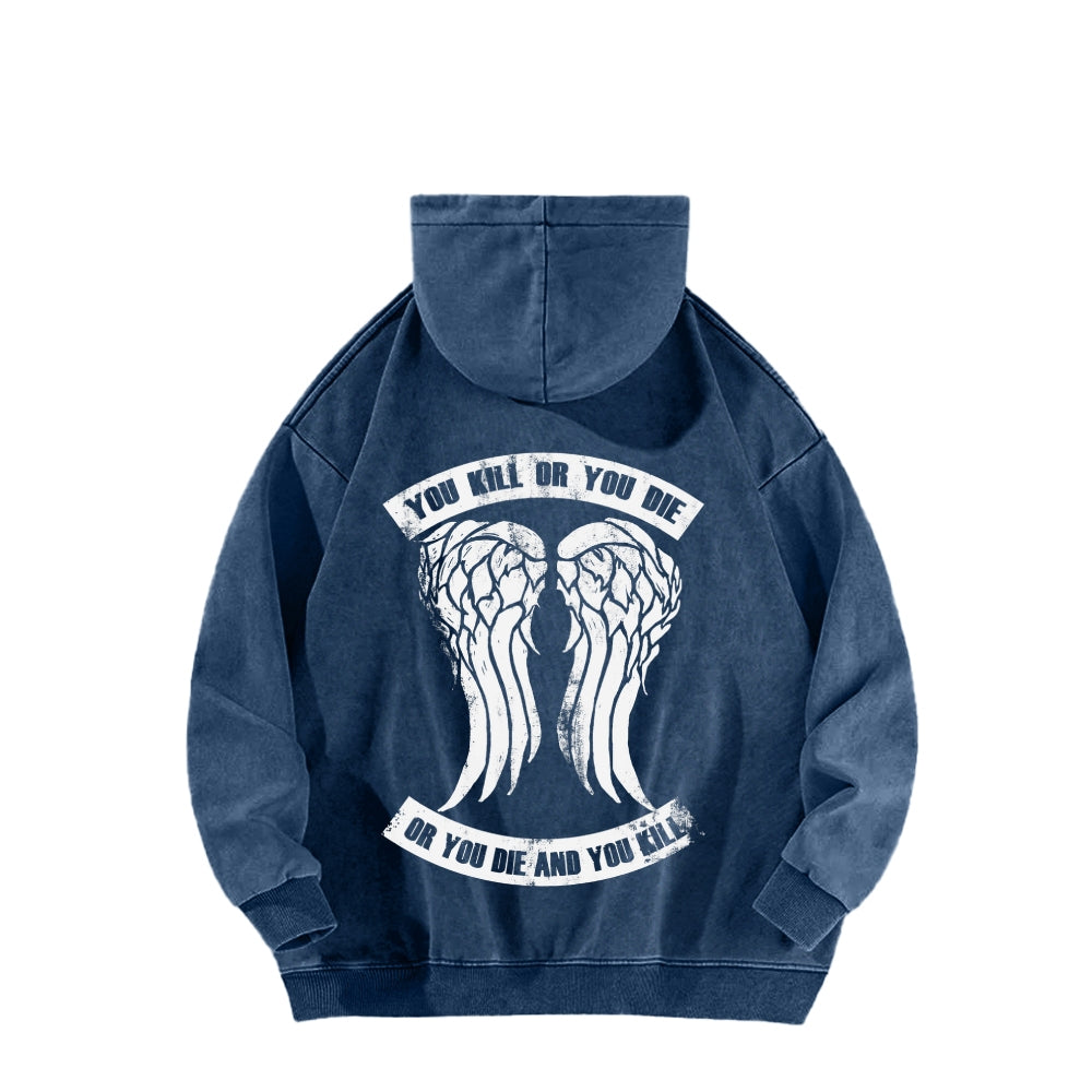 The Walking Dead Daryl Unisex washed sweatshirts 2510020866