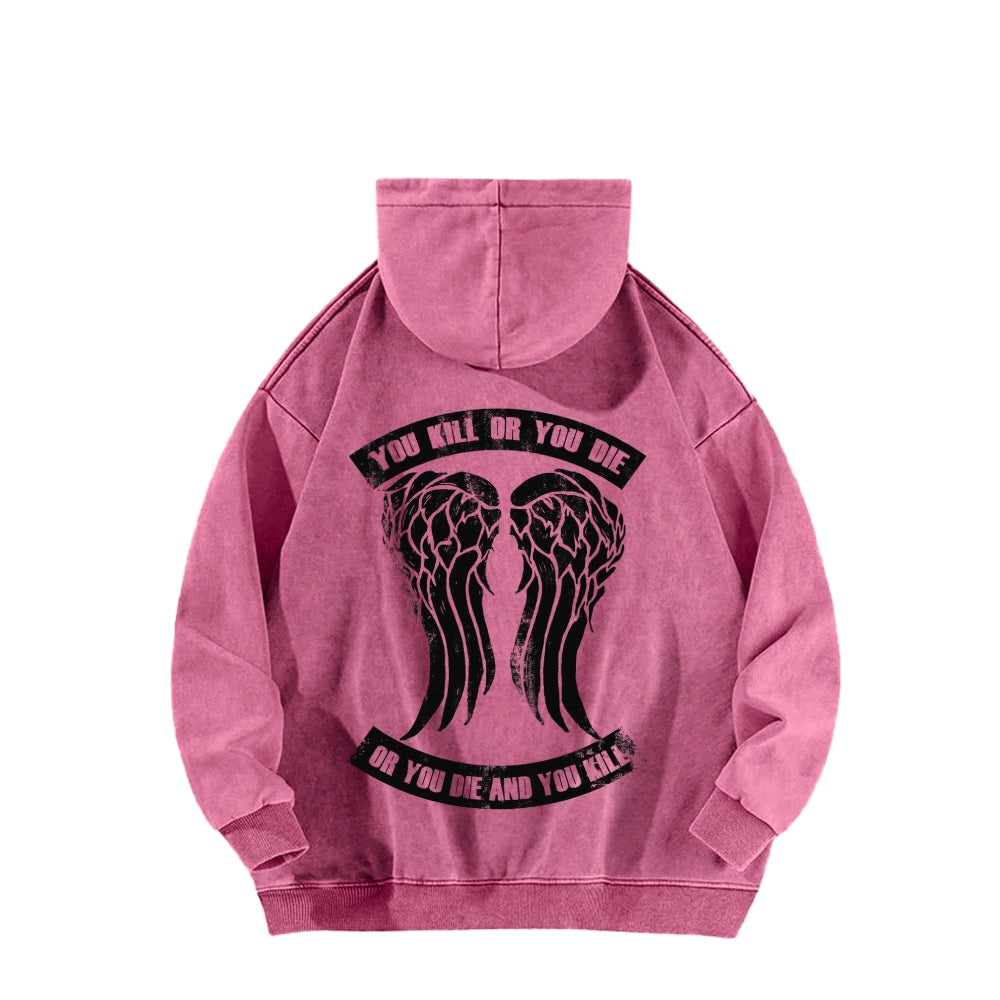 The Walking Dead Daryl Unisex washed sweatshirts 2510020866